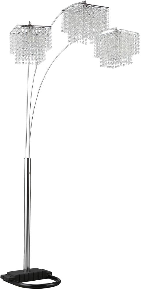 Miriam Crystal Drop Shade Floor Lamp Chrome - Furniture House (VA)