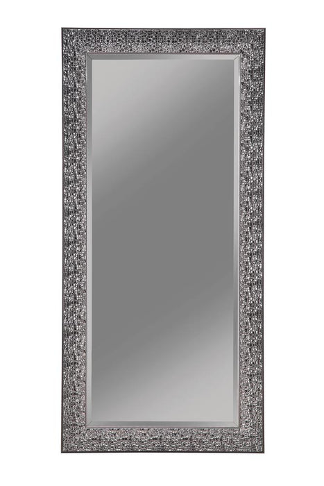 Rollins Rectangular Floor Mirror Black - Furniture House (VA)