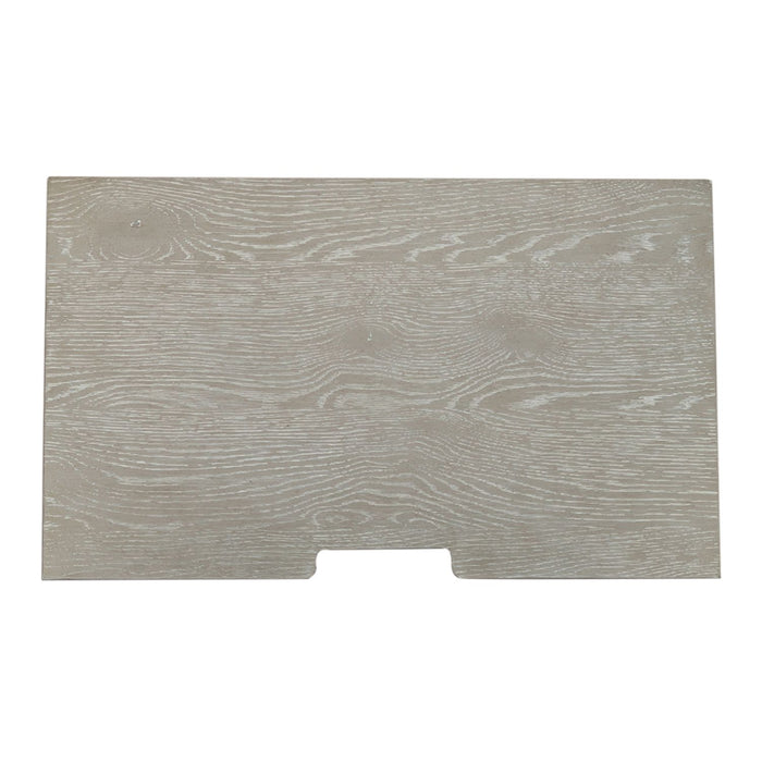 Belmar 3 Drawer Nightstand in Washed Taupe and Silver Champagne - Furniture House (VA)