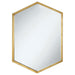 Bledel Hexagon Shaped Wall Mirror Gold - Furniture House (VA)
