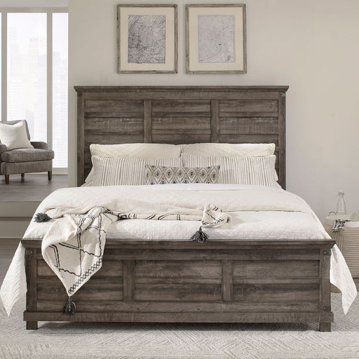 Liberty Furniture Lakeside Haven Opt Queen Panel Bed in Brownstone image