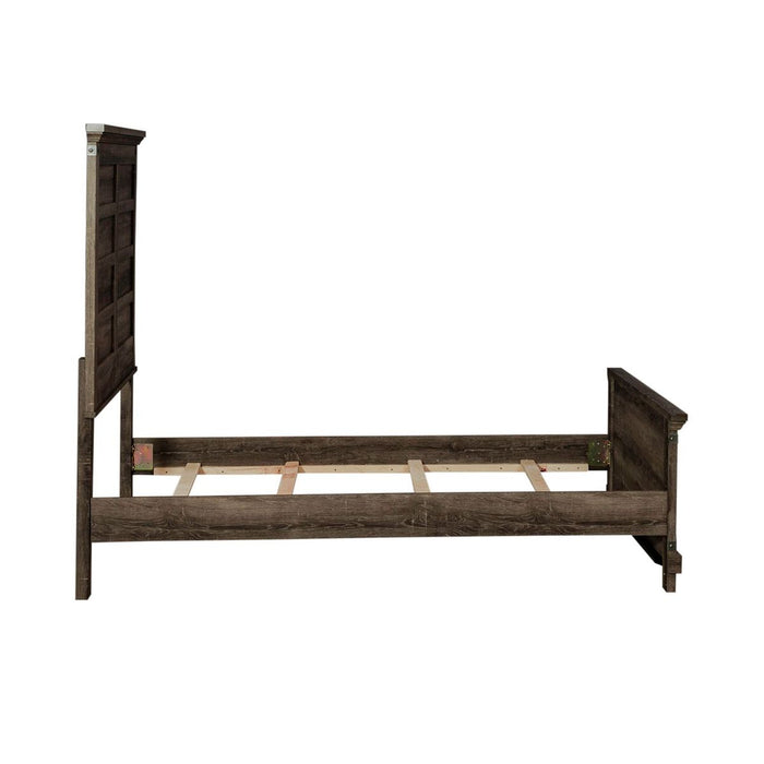 Liberty Furniture Lakeside Haven Opt Full Panel Bed in Brownstone
