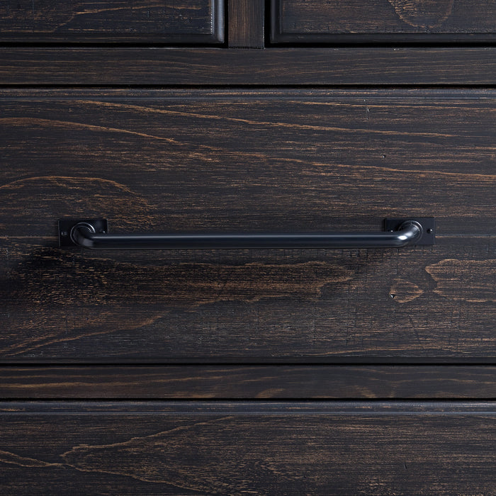 Montrose Storage Bedroom Set in Espresso & Brown