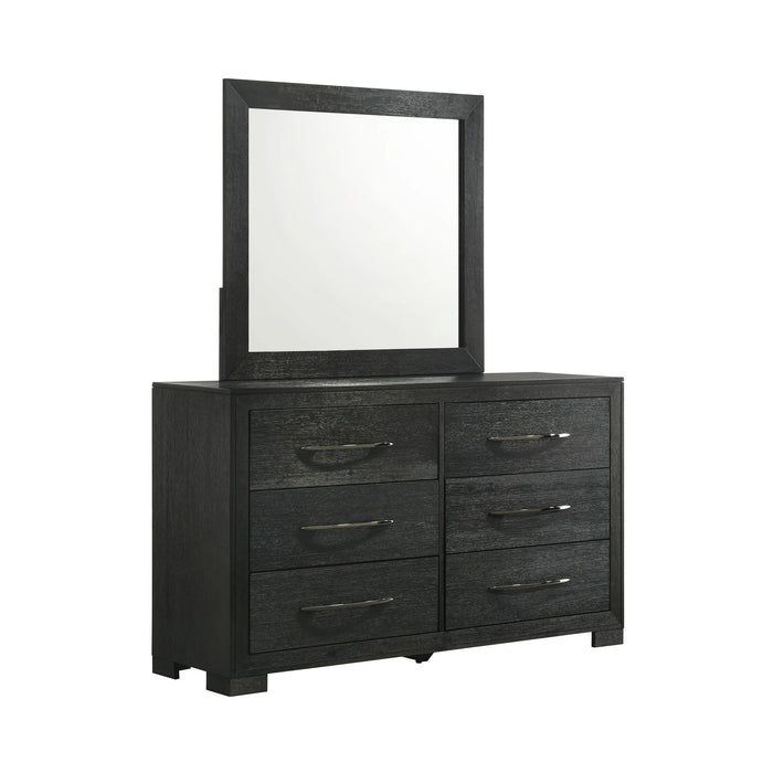 Allan Dresser & Mirror Set in Black