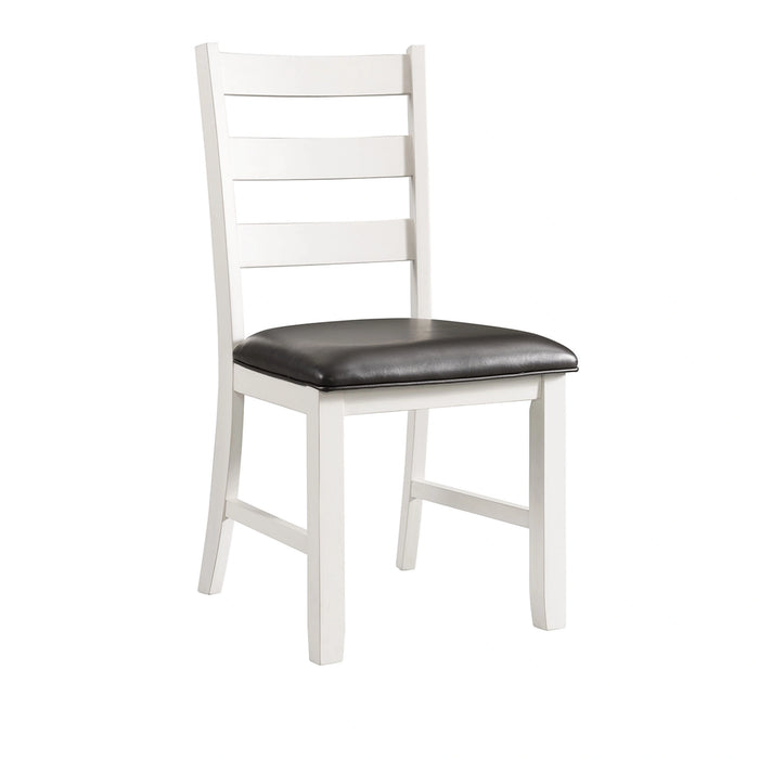 Martin 6 Pc Dining set (Table+ 4 + Bench) (Dark Brown Top - White Base)