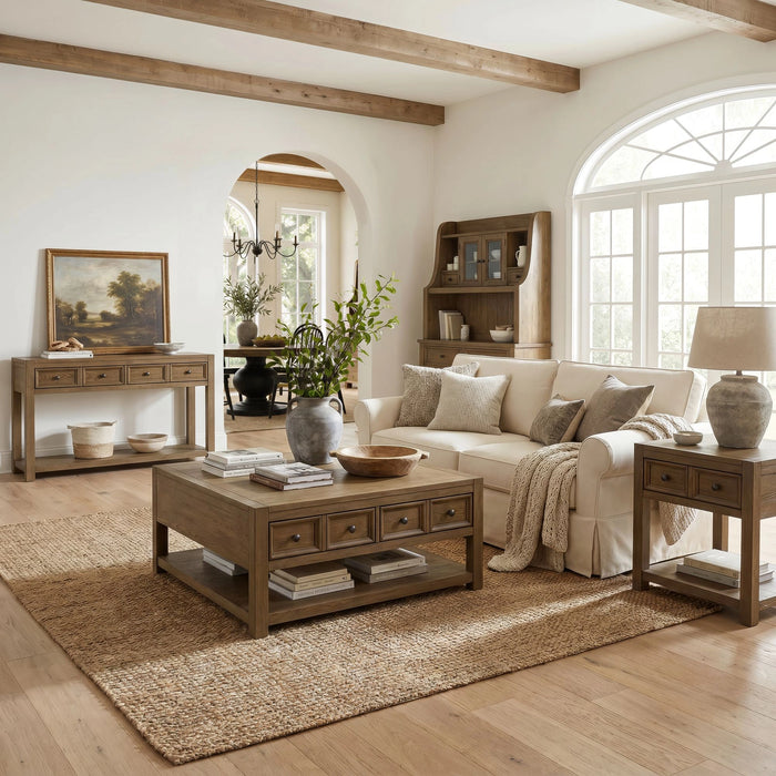 Heritage & Home Sofa Table in Oak Brown