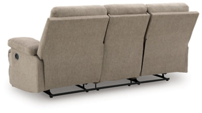 Side-Swipe Reclining Sofa with Drop Down Table - Furniture House (VA)