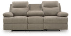 Side-Swipe Reclining Sofa with Drop Down Table - Furniture House (VA)
