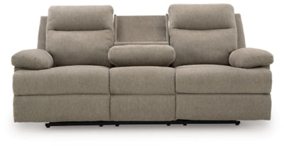 Side-Swipe Reclining Sofa with Drop Down Table - Furniture House (VA)