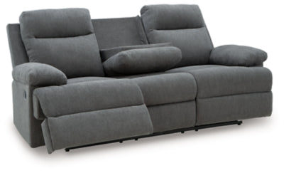 Side-Swipe Reclining Sofa with Drop Down Table - Furniture House (VA)