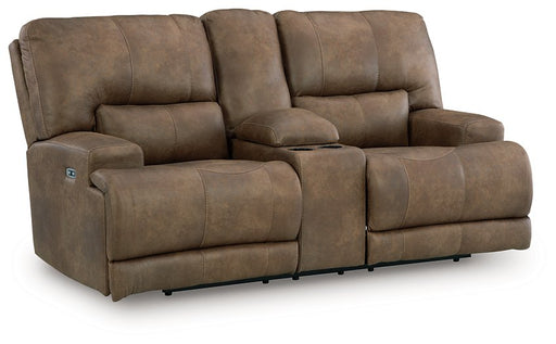 Beckley Place Power Reclining Loveseat with Console - Furniture House (VA)