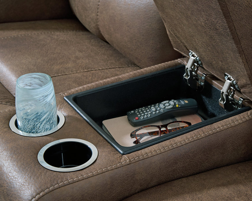 Beckley Place Power Reclining Loveseat with Console - Furniture House (VA)
