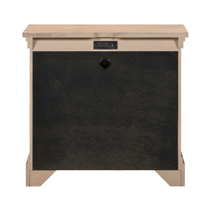 Haven Hills Bedside Chest w/ Charging Station - Furniture House (VA)