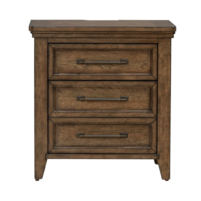 Carolina Park Nightstand w/ Charging Station - Furniture House (VA)