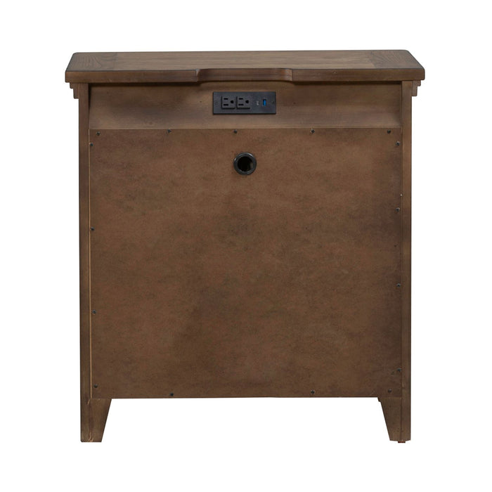 Carolina Park Nightstand w/ Charging Station - Furniture House (VA)