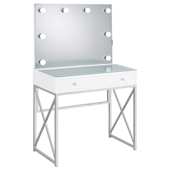 Eliza Makeup Vanity Table with LED Mirror and Stool - Furniture House (VA)