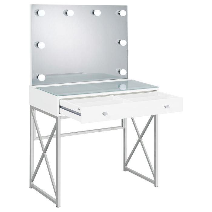 Eliza Makeup Vanity Table with LED Mirror and Stool - Furniture House (VA)
