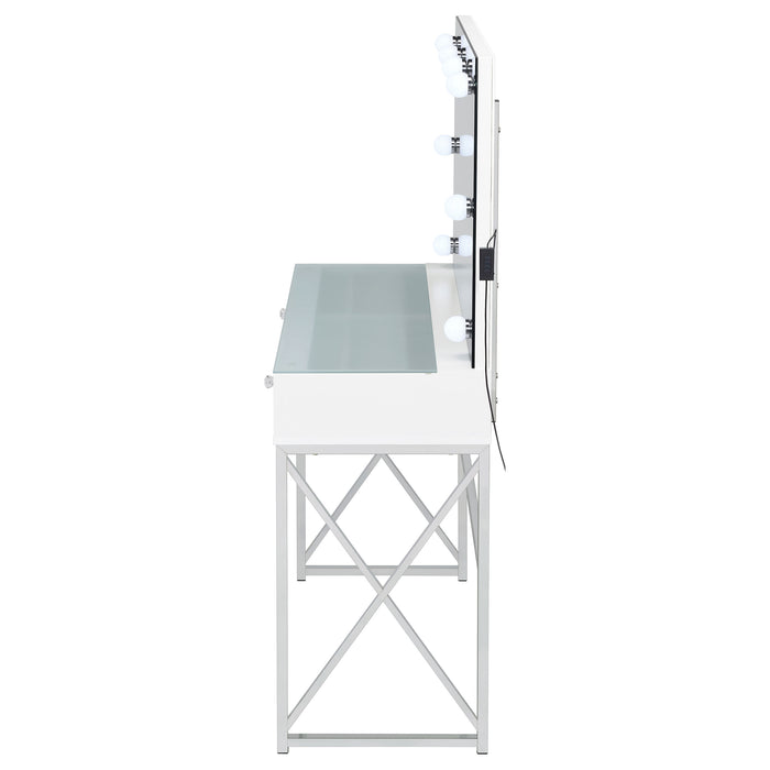 Eliza Makeup Vanity Table with LED Mirror and Stool - Furniture House (VA)