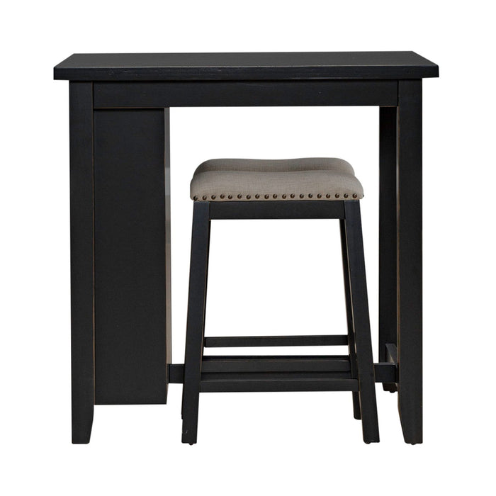Brook Creek 3 Piece Counter Set - Black - Furniture House (VA)