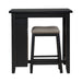 Brook Creek 3 Piece Counter Set - Black - Furniture House (VA)