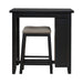 Brook Creek 3 Piece Counter Set - Black - Furniture House (VA)