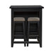 Brook Creek 3 Piece Counter Set - Black - Furniture House (VA)