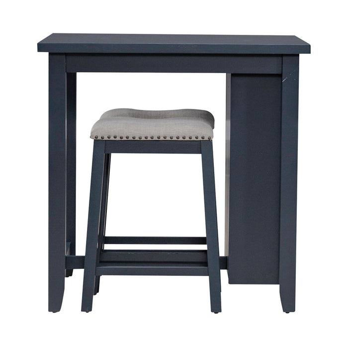 Brook Creek 3 Piece Counter Set - Navy - Furniture House (VA)