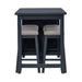 Brook Creek 5 Piece Counter Set- Navy - Furniture House (VA)