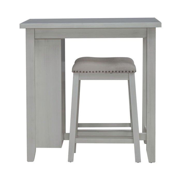 Brook Creek 3 Piece Counter Set - White - Furniture House (VA)