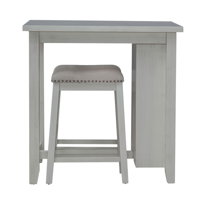 Brook Creek 3 Piece Counter Set - White - Furniture House (VA)