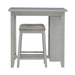 Brook Creek 3 Piece Counter Set - White - Furniture House (VA)