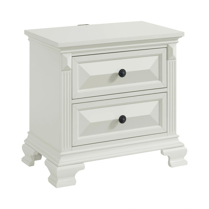 Bridgestone 2-Drawer Nightstand with USB