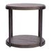 Modern View Round End Table in Gray - Furniture House (VA)