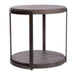 Modern View Round End Table in Gray - Furniture House (VA)
