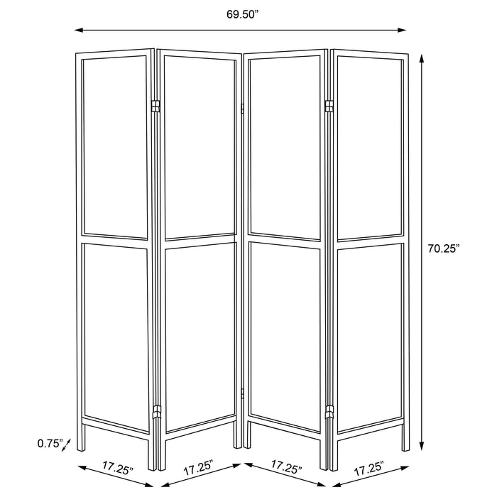Deepika Four-Panel Room Divider - Furniture House (VA)