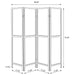 Deepika Four-Panel Room Divider - Furniture House (VA)