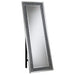 Carisi Rectangular Standing Mirror with LED Lighting Silver - Furniture House (VA)