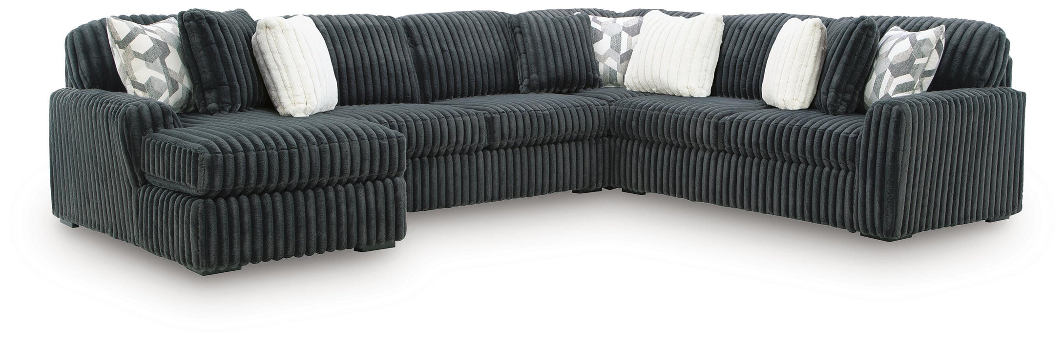 Midnight-Madness Sectional with Chaise