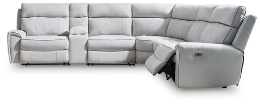 Social Pointe Reclining Sectional with Storage Console - Furniture House (VA)