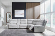 Social Pointe Reclining Sectional with Storage Consoles - Furniture House (VA)