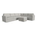 Flex 6-Seat Sectional with Standard Arm and Ottoman - Furniture House (VA)