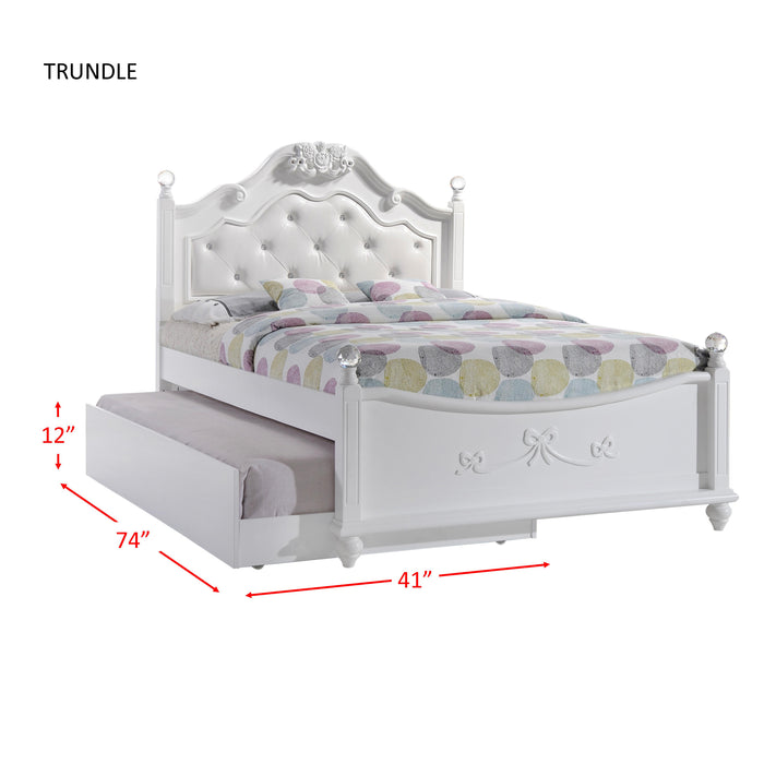 ALANA PLATFORM BEDROOM SET W/ STORAGE TRUNDLE