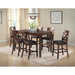 Alex Counter Side Chair W/Brown PU Espresso (2 Per Pack) - Furniture House (VA)