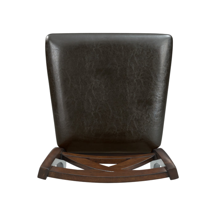 Alex Counter Side Chair W/Brown PU Espresso (2 Per Pack) - Furniture House (VA)