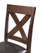 Alex Counter Side Chair W/Brown PU Espresso (2 Per Pack) - Furniture House (VA)