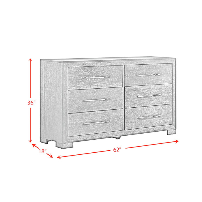 Allan 6-Drawer Dresser in Black - Furniture House (VA)