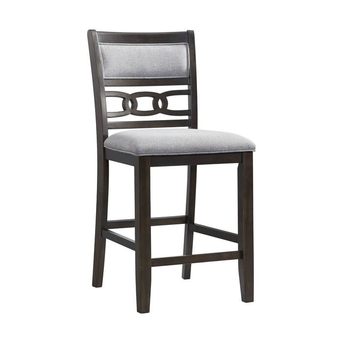 Amherst Counter Side Chair W/Fabric Cushion Dark Finish (2 Per Pack) - Furniture House (VA)