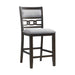 Amherst Counter Side Chair W/Fabric Cushion Dark Finish (2 Per Pack) - Furniture House (VA)