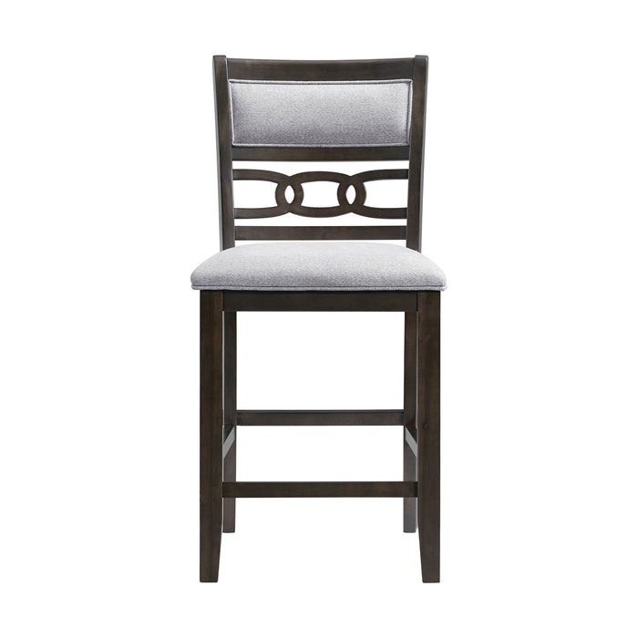 Amherst Counter Side Chair W/Fabric Cushion Dark Finish (2 Per Pack) - Furniture House (VA)