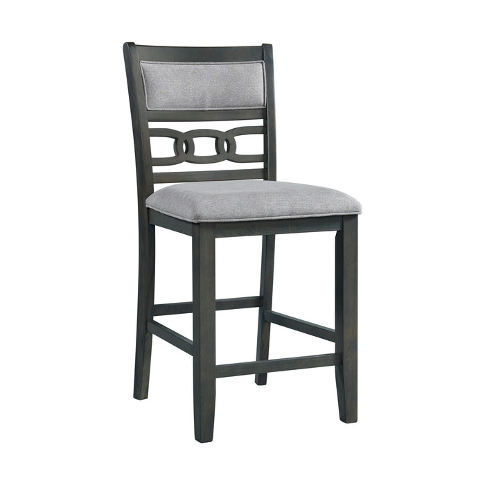 Amherst Counter Height Dining Set in Grey-Table & Four PU Chairs